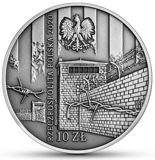 Moneta 10 zł Ofiarom obozu KL Warschau 2020 r.