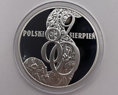 Moneta 10 zł Polski Sierpień 1980 2010 r.