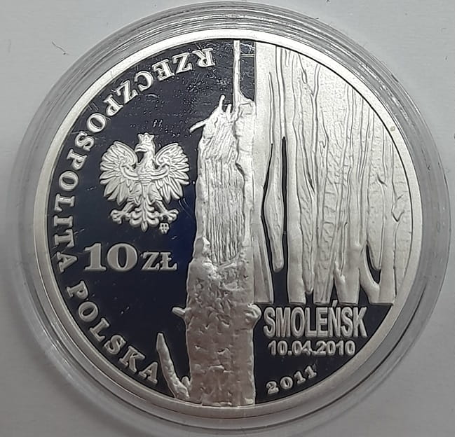 Moneta 10 zł Skrzypek Smoleńsk - Pamięci ofiar 10.04.2010 2011