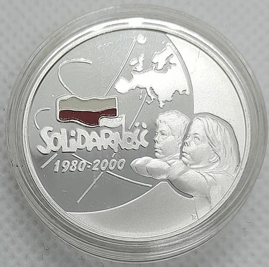 Moneta 10 zł Solidarność 1980-2000 2000 r.