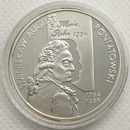 Moneta 10 zł Stanisław August Poniatowski popiersie 2005