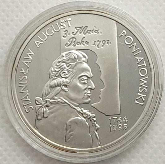 Moneta 10 zł Stanisław August Poniatowski popiersie 2005