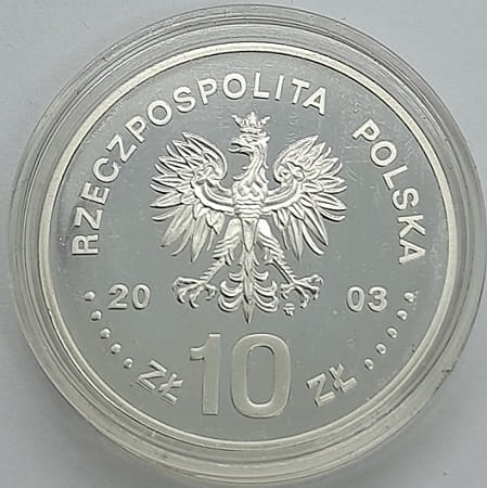 Moneta 10 zł Stanisław Leszczyński półpostać 2003