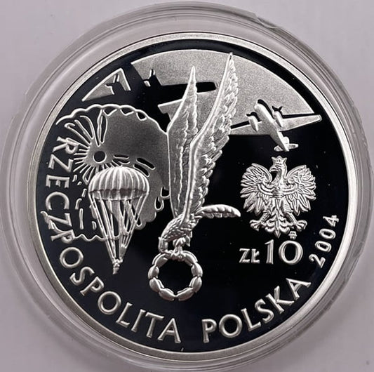 Moneta 10 zł Stanisław Sosabowski 2004