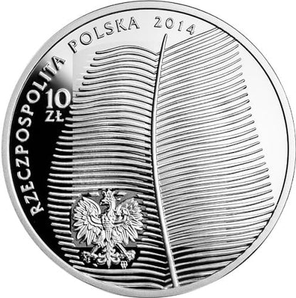 Moneta 10 zł Stefan Żeromski 2014 r.