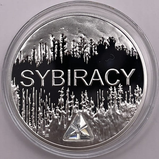 Moneta 10 zł Sybiracy z cyrkonią 2008