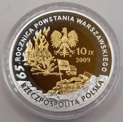 Moneta 10 zł Tadeusz Gajcy 2009 r.