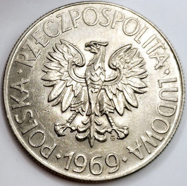 Moneta 10 zł 1969 Tadeusz Kościuszko