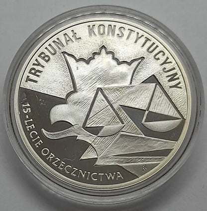 Moneta 10 zł 15-lecie Orzecznictwa Trybunał Konstytucyjny 2001 r.