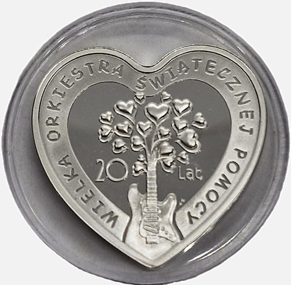 Moneta 10 zł Wielka Orkiestra Świątecznej Pomocy 20 lat 2012