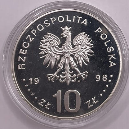 Moneta 10 zł Zygmunt III Waza popiersie 1998