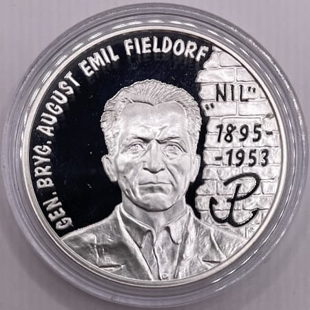 Moneta 10 zł gen. August Emil Fieldorf Nil 1998 r.