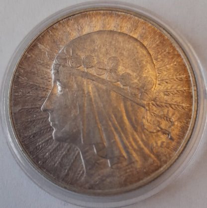 Moneta 10 złotych 1932 Polonia Głowa Kobiety
