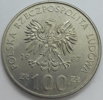 Moneta 100 zł Kazimierz Wielki 1987