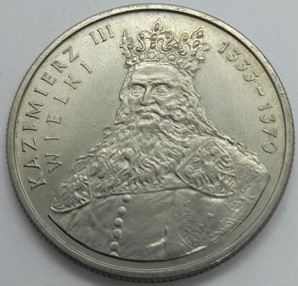 Moneta 100 zł Kazimierz Wielki 1987