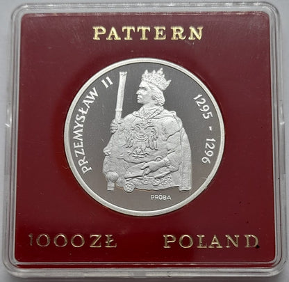 Moneta 1000 zł Przemysław II  próba 1985 r.