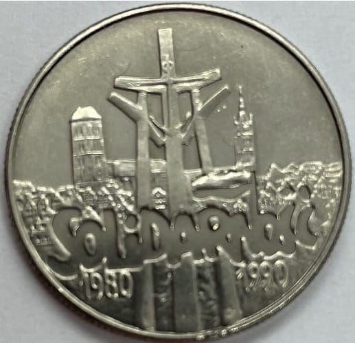 Moneta 10000 zł Solidarność 1980-1990 1990