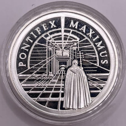 Moneta 10 zł Jan Paweł  II pontifex maximus 2002