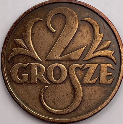 Moneta 2 grosze 1932 r.