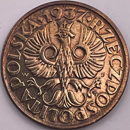 Moneta 2 grosze 1937