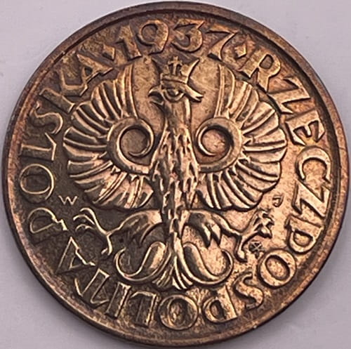 Moneta 2 grosze 1937