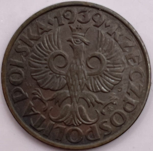 Moneta 2 grosze 1939
