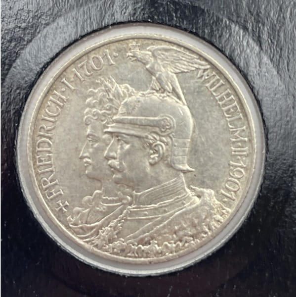 Moneta 2 marki 1901 200-lecie Królestwa Prus