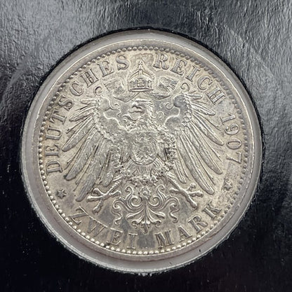 Moneta 2 marki 1907 A Prusy