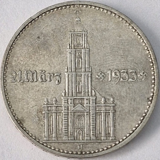 Moneta 2 marki 1934 H Kościół