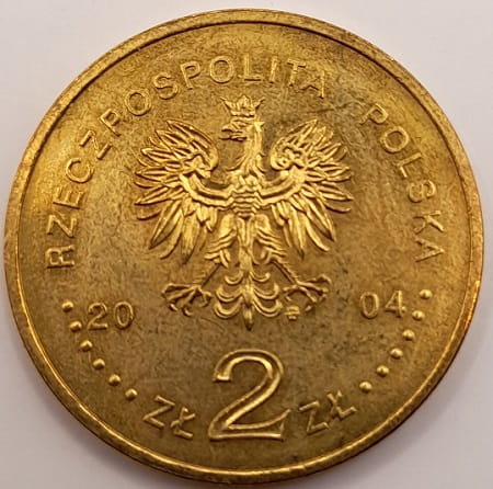 Moneta 2 zł 60 rocznica Powstania Warszawskiego 2004
