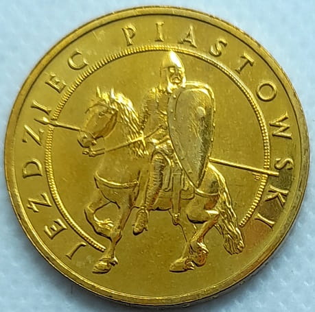 Moneta 2 zł Jeździec Piastowski 2006