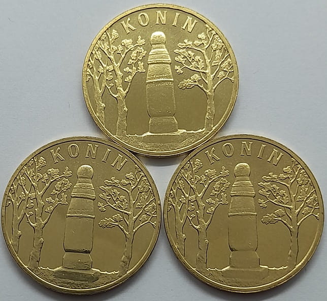 Moneta 2 zł Konin 2008