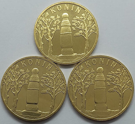 Moneta 2 zł Konin 2008