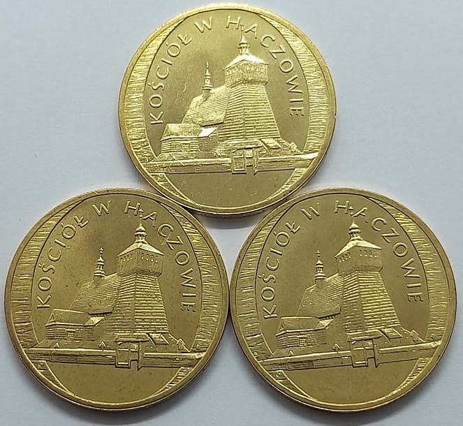 Moneta 2 zł Kościół w Haczowie  2006