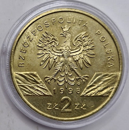 Moneta 2 zł Ropucha Paskówka 1998