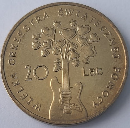 Moneta 2 zł Wielka Orkiestra Świątecznej Pomocy 20 lat 2012