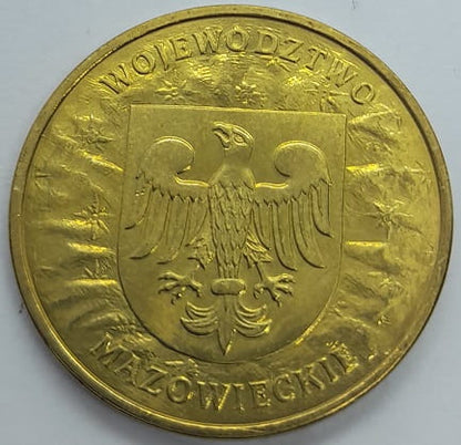 Moneta 2 zł Województwo Mazowieckie 2004