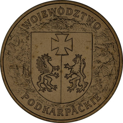 Moneta 2 zł Województwo Podkarpackie 2004