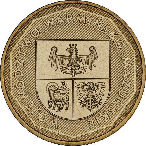 Moneta 2 zł Województwo Warmińsko-Mazurskie 2005