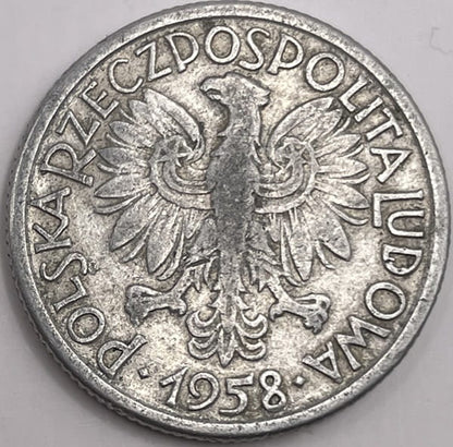 Moneta 2 złote Jagody 1958 r. stan 3/4