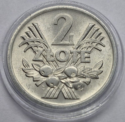 Moneta 2 złote Jagody 1974 stan 1
