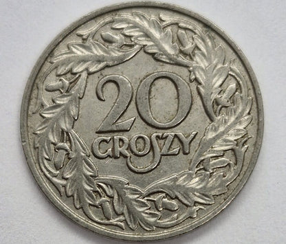 Moneta 20 groszy 1923 stan 3