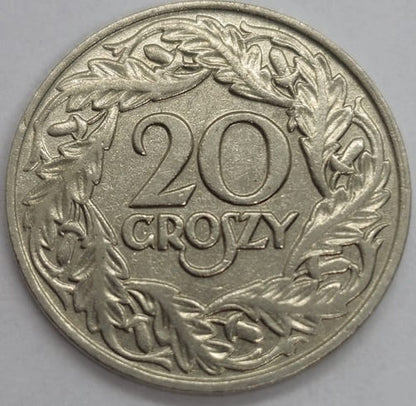 Moneta 20 groszy 1923 stan 2