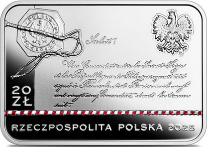 Moneta 20 zł 100-lecie zawarcia Konkordatu między Stolicą Apostolską a Polską 2025