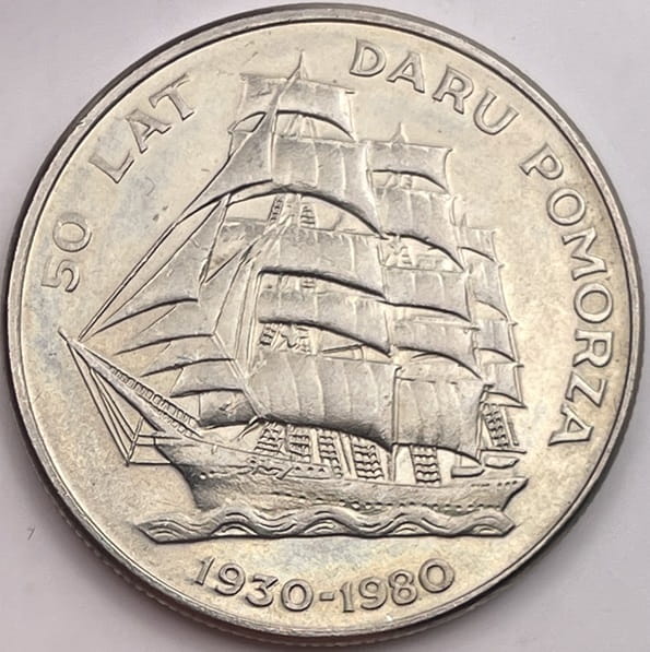 Moneta 20 zł Dar Pomorza 1980