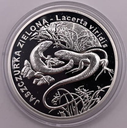 Moneta 20 zł Jaszczurka zielona 2009