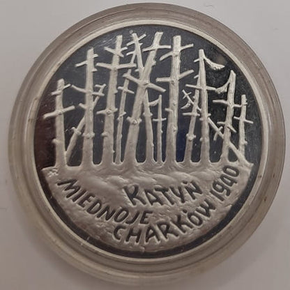 Moneta 20 zł  Katyń 1995