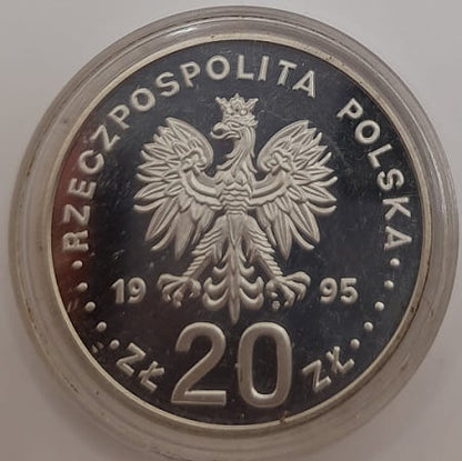 Moneta 20 zł  Katyń 1995