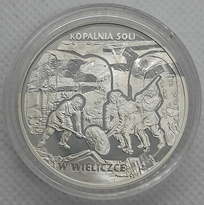 Moneta 20 zł Kopalnia Soli w Wieliczce 2001 r.
