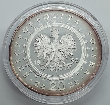 Moneta 20 zł Pałac Królewski w Łazienkach 1995